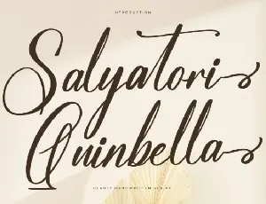 Salyatori Quinbella font