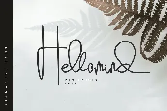 Hellomind Signature Script font