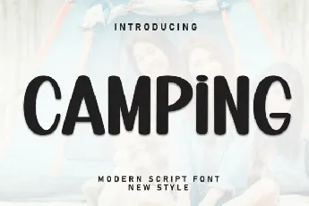 Camping Brush font