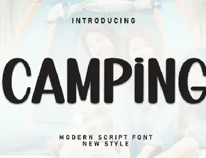 Camping Brush font