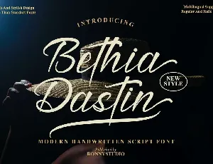 Bethia Dastin font