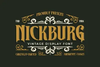 Nickburg font