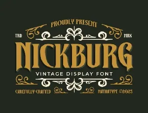 Nickburg font