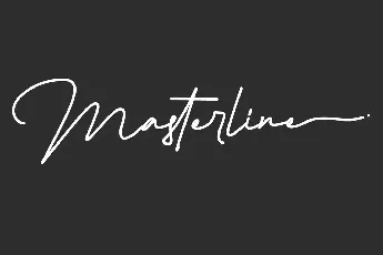 Masterline Demo font