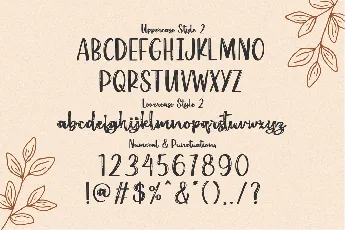 Bloomi Almond font