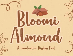 Bloomi Almond font