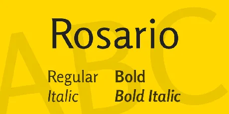 Rosario font