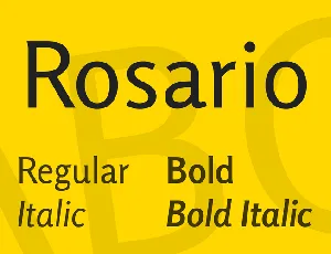 Rosario font