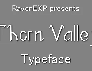 Thorn Valley font