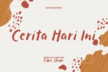 Cerita Hari Ini Demo font