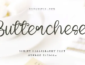 Butterchese font