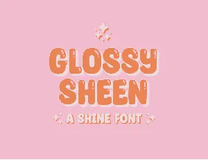 Glossy Sheen font