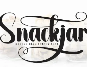 Snackjar Script font