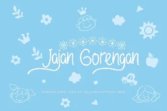 Jajan Gorengan Demo font