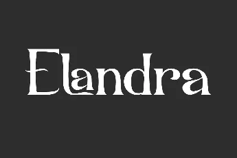 Elandra Demo font