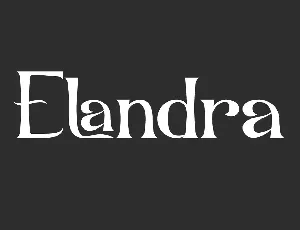 Elandra Demo font