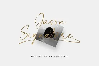 Jason Signature font