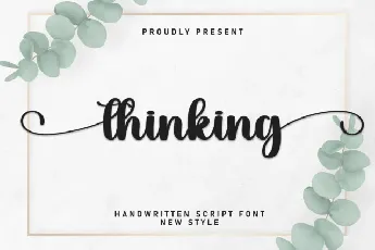 Thinking Script font