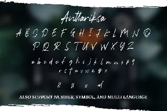 Anttariksa Brush Script font