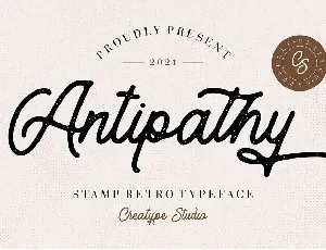 Antipathy font