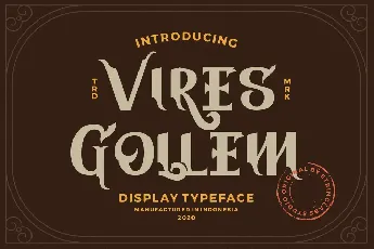 Vires Gollem font