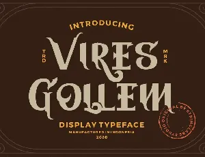 Vires Gollem font