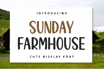 Sunday Farmhouse font