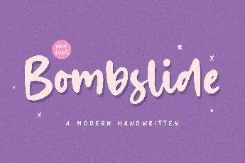 Bombslide font