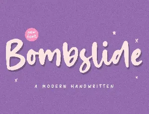 Bombslide font