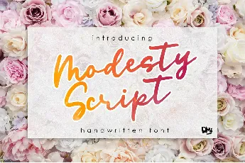 Modesty Script font