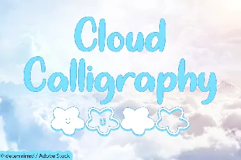 Cloud Calligraphy font