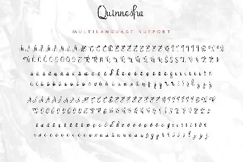 Quinneshademo font