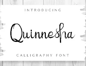 Quinneshademo font