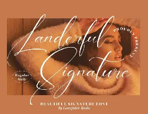 Landerful Signature font