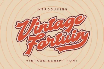 Vintage Fortuin font