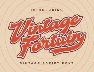 Vintage Fortuin font