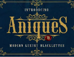 Aniques font