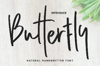 Butterfly Personal Use font