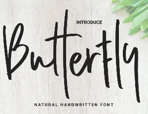 Butterfly Personal Use font