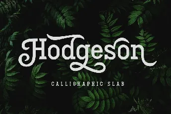 Hodgeson Calligraphy Slab Serif font