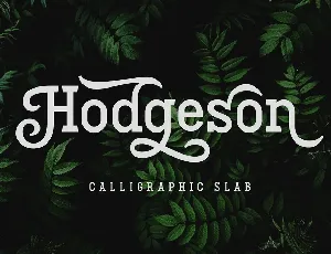 Hodgeson Calligraphy Slab Serif font