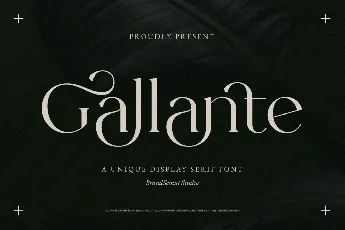 Gallante font