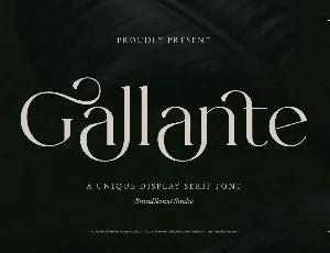 Gallante font