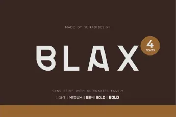 Blax Family font