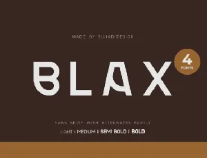 Blax Family font