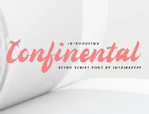 Confinental Retro Script font