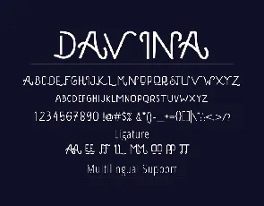 DAVINA - VINTAGE FONT font