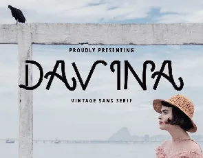 DAVINA - VINTAGE FONT font