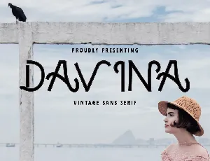 DAVINA - VINTAGE FONT font