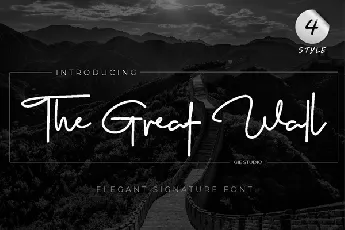 The Great Wall 2 font